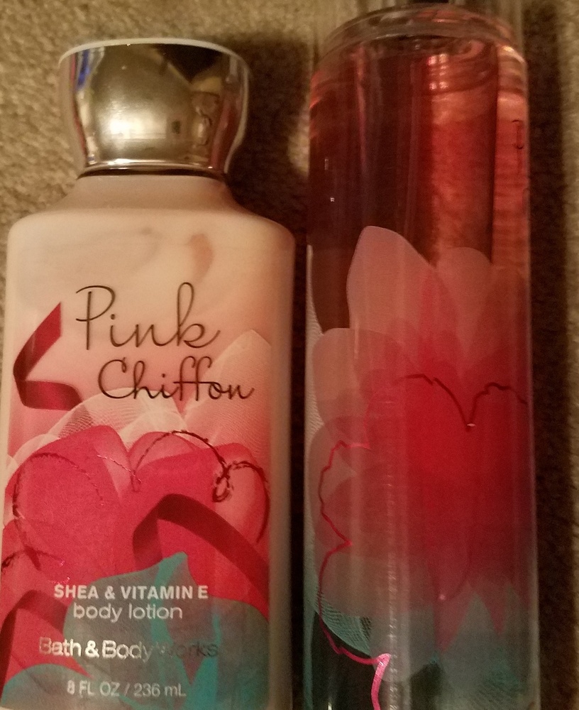 Bath & Body Works Pink Chiffon Lotion and Body Spr